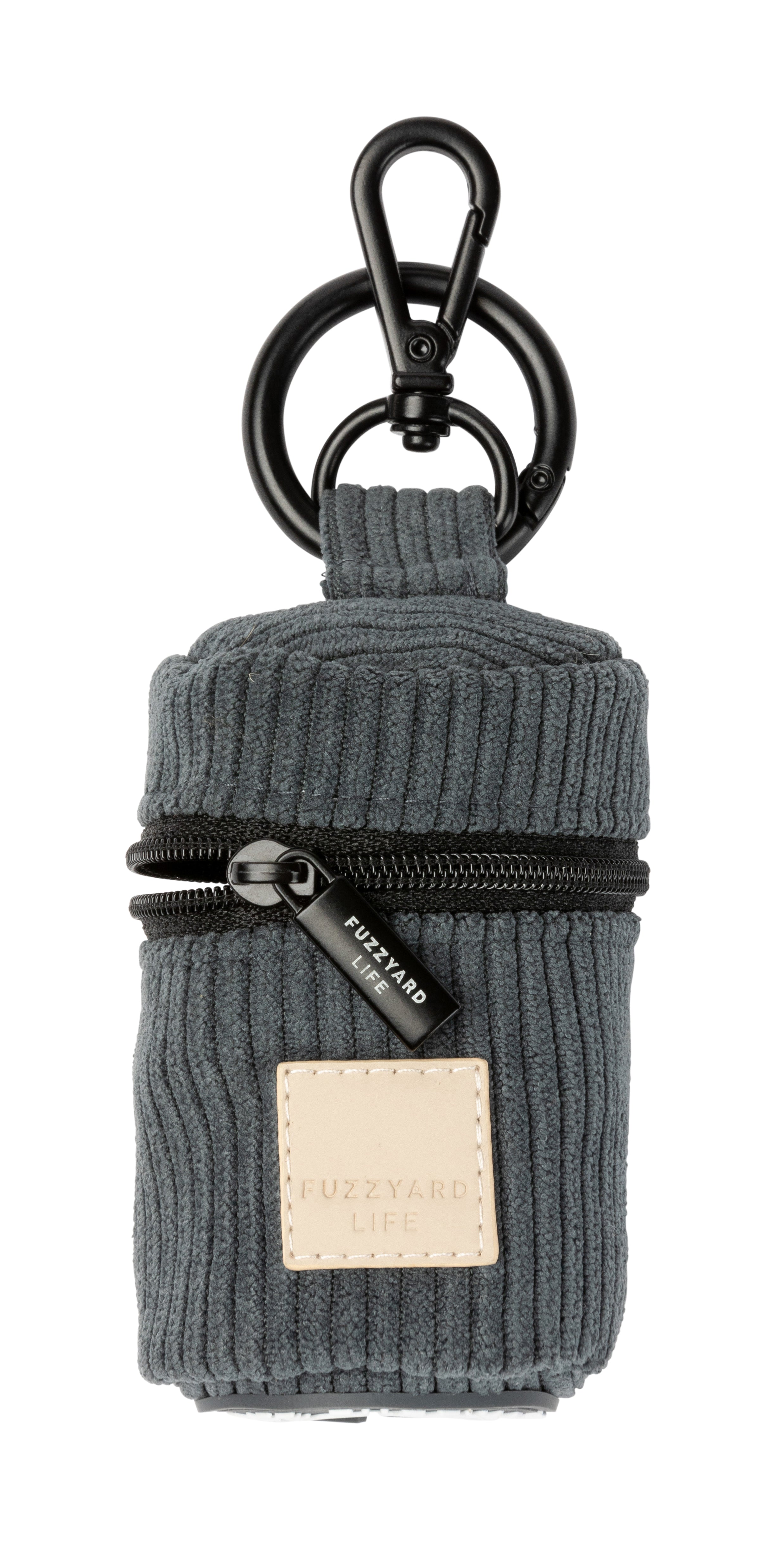 FuzzYard Life Corduroy Poop Bag Dispenser - Slate Grey