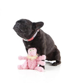 Scratchette The Pink Flea Plush Dog Toy