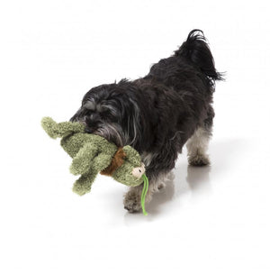 Scratchy The Green Flea Plush Dog Toy