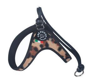 Easy Fit Liberta Natural Leopard Harness with No Escape Adjustable Closure