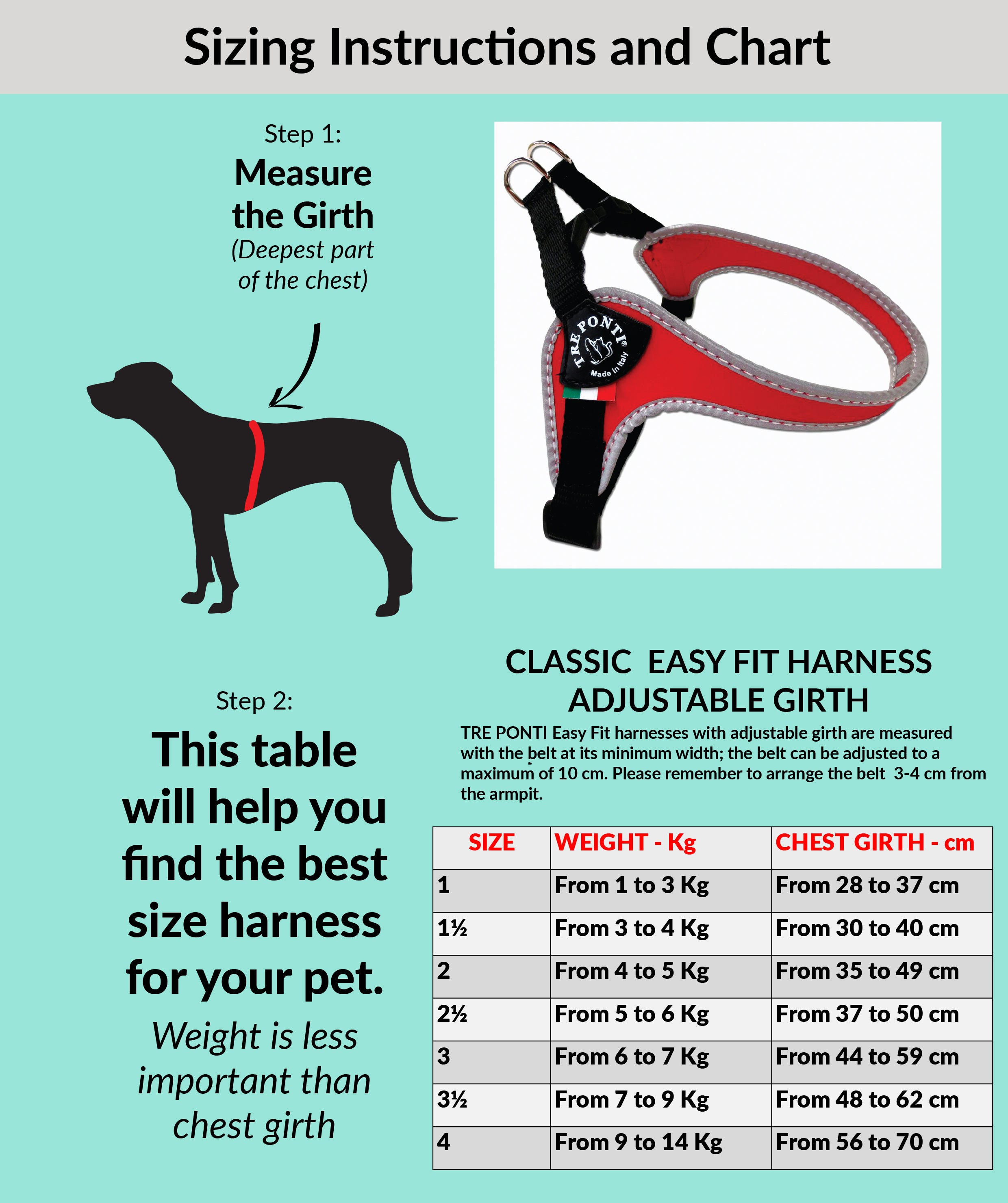 Easy Fit Camouflage Harness with Adjustable Girth