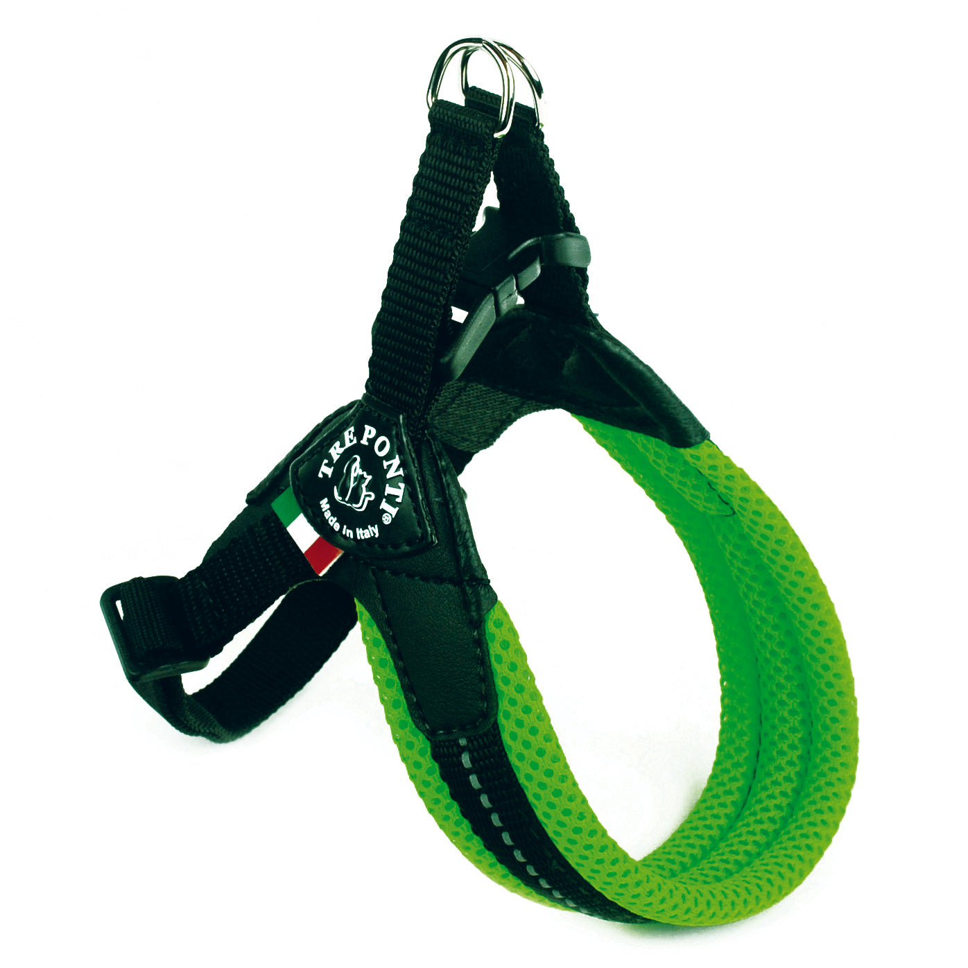 Easy Fit Fluro Green Mesh Harness with Adjustable Girth
