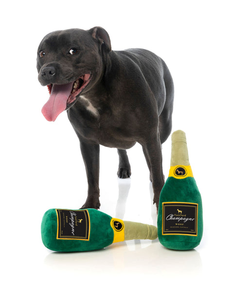 Champagne dog toy online
