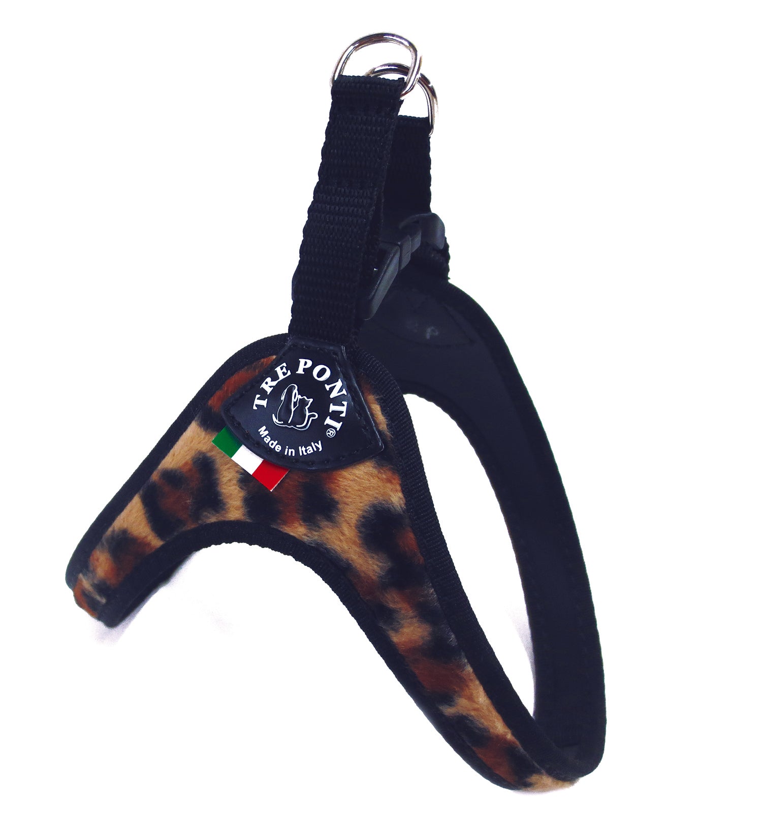 Easy Fit Classic Harness with Leopard Faux Fur
