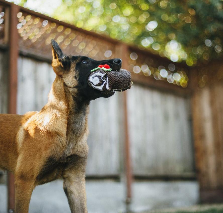 Christmas Yule Log Plush Toy