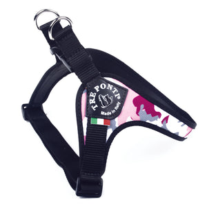 Easy Fit Pink Camouflage Harness with Adjustable Girth
