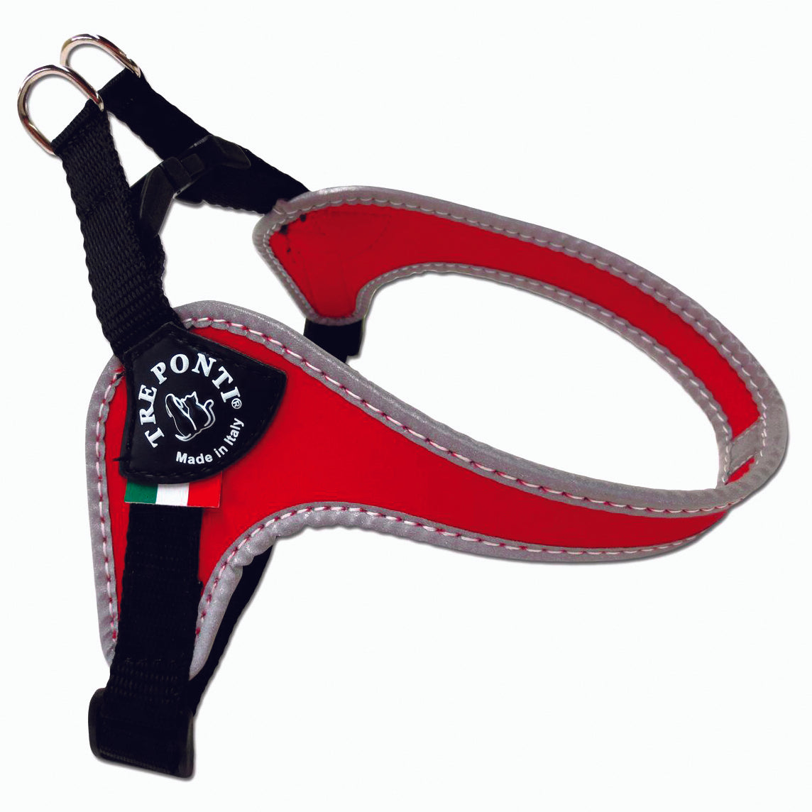 Easy Fit Red Harness with Adjustable Girth