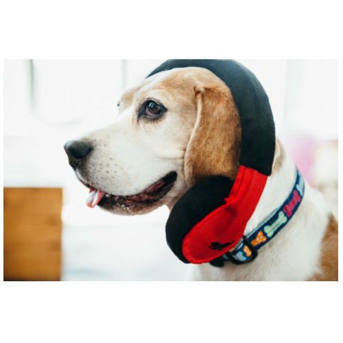 Headphones Plush Dog Toy